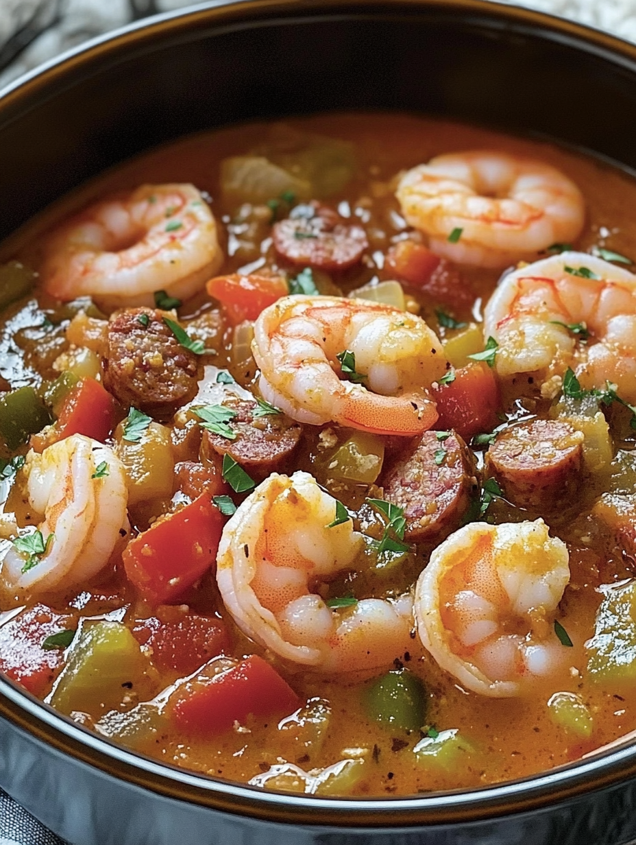 Creole-Style Shrimp and Sausage Gumbo Recipe