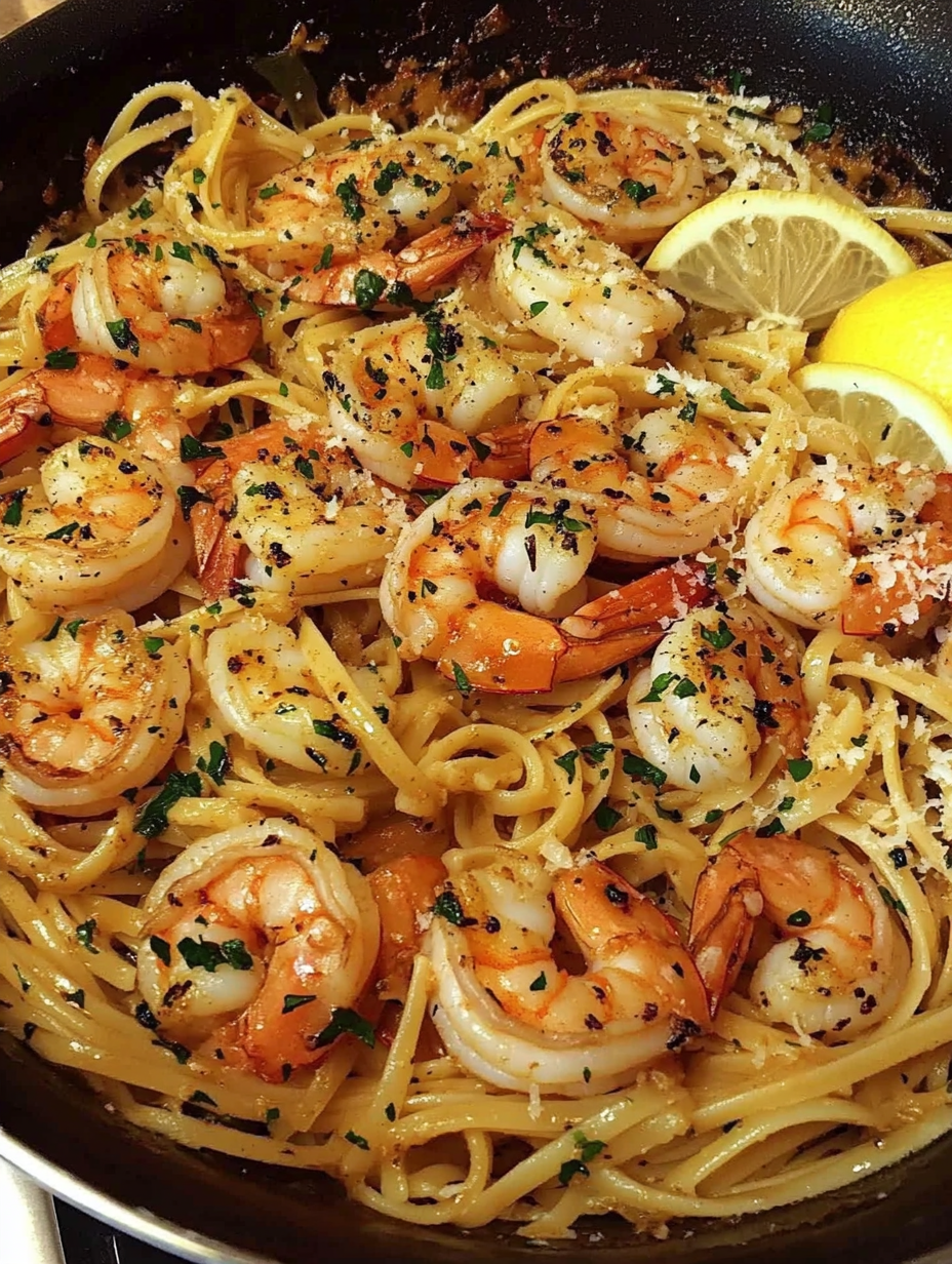 Garlic Butter Shrimp Pasta