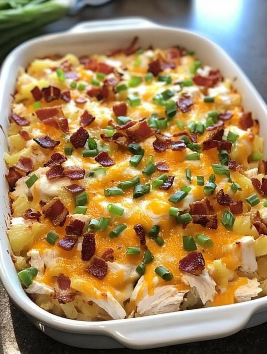 Loaded Baked Potato Chicken Casserole: Comfort in Every Bite