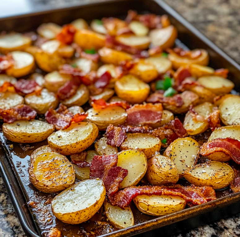 Crispy Potato and Bacon Sheet Pan: A Simple Yet Irresistible Comfort Food