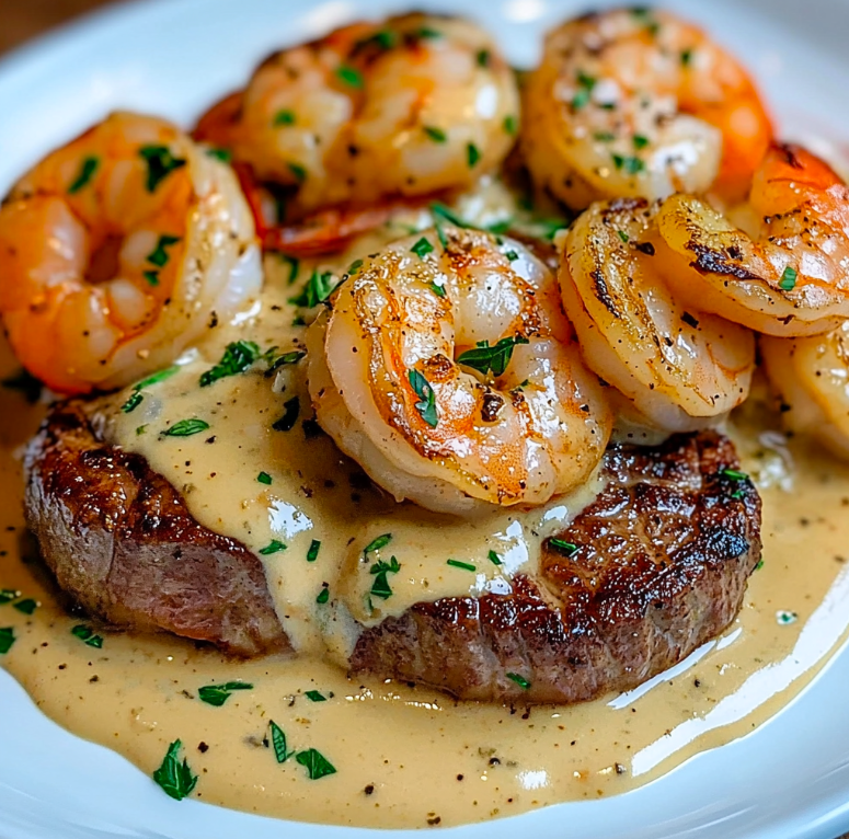 Creamy Garlic Steak and Shrimp: The Ultimate Surf-and-Turf Indulgence