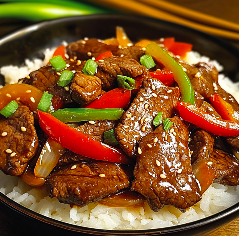 Sizzling Chinese Pepper Steak with Onions: A Flavorful Stir-Fry Classic