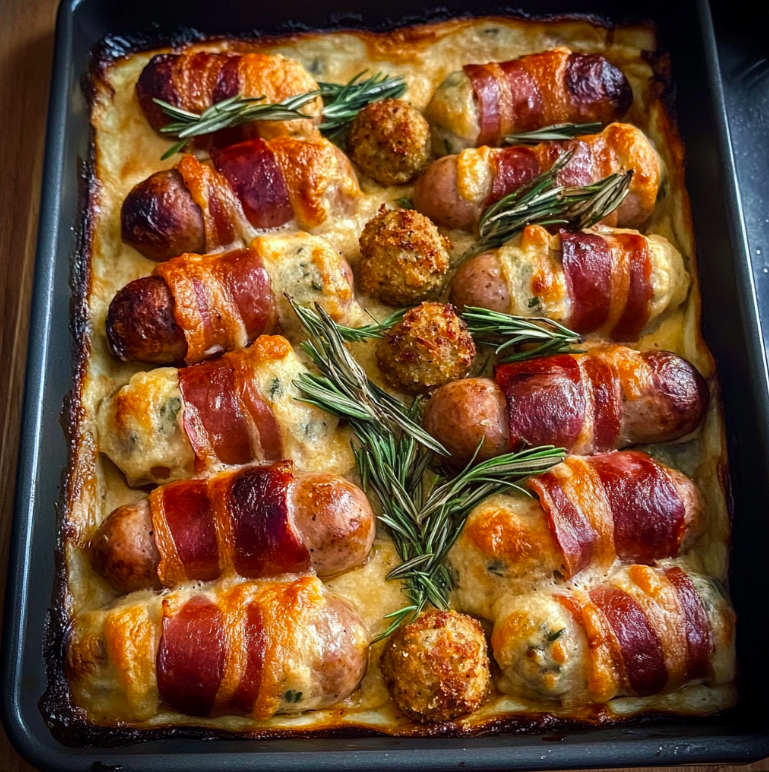 Pigs in Blankets with Stuffing Toad in the Hole: The Ultimate Holiday Comfort Food