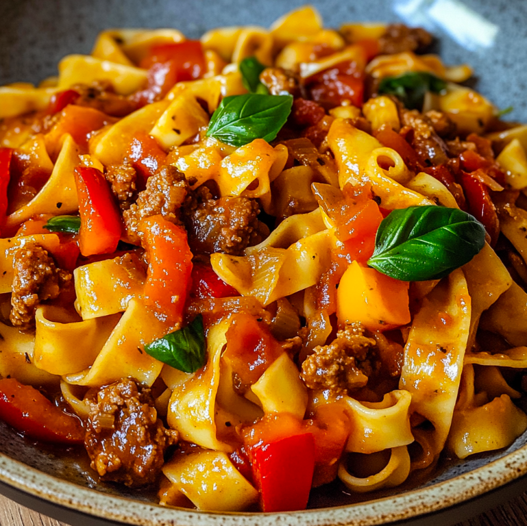 Italian Drunken Noodles – A Fusion of Comfort and Elegance