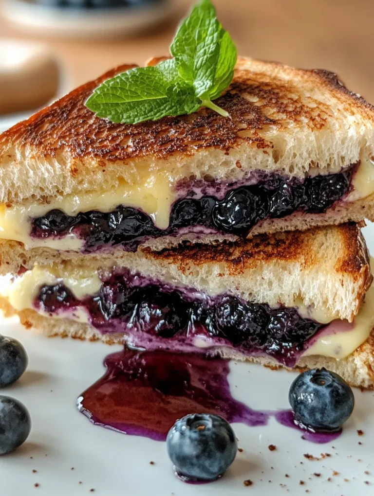 Indulge in Flavor: How to Make Gourmet Blueberry Grilled Cheese ...