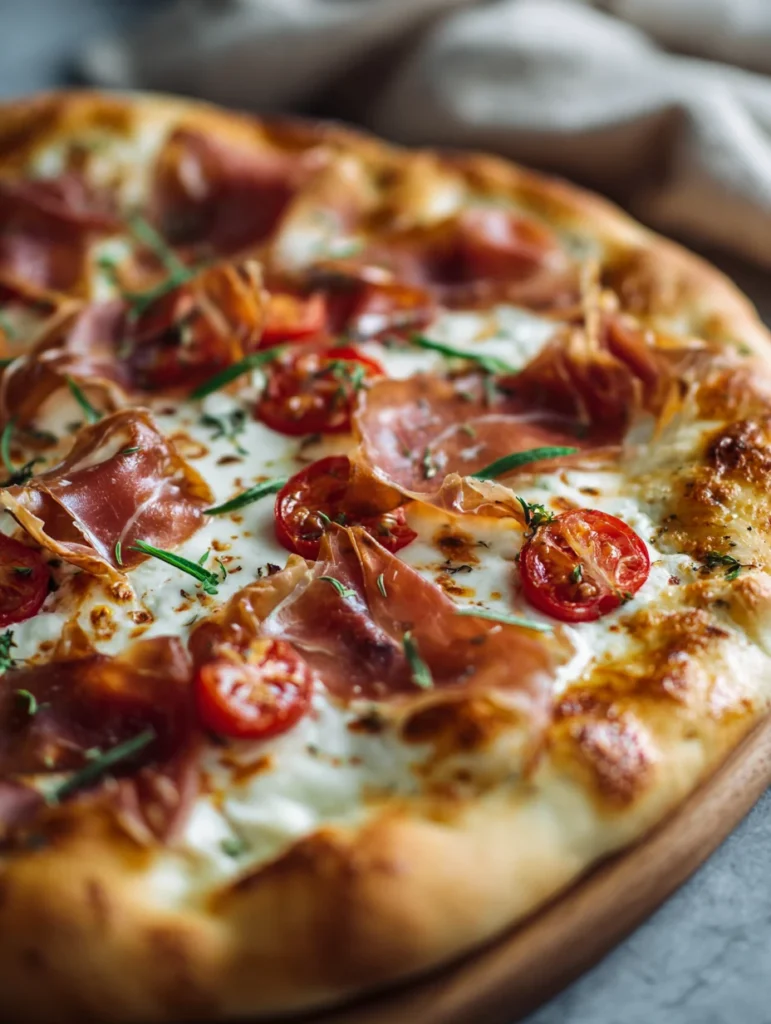 White Pizza with Prosciutto