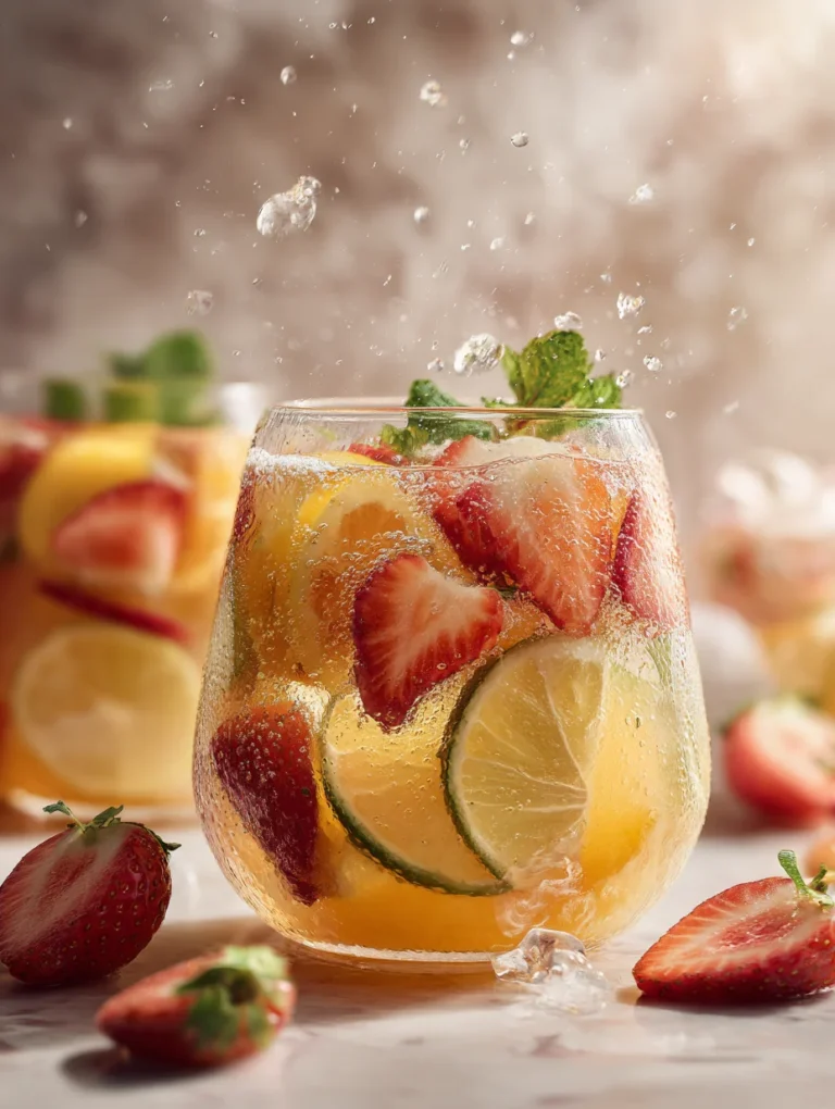 This pastel easter punch with mixed fruit & sparkling water is a simple drink recipe made with everyday ingredients. Perfect for busy days and family meals.