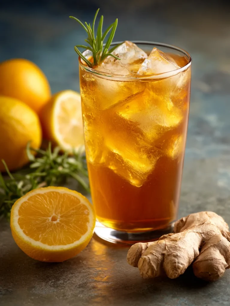 This refreshing iced orange ginger green tea is a simple drink recipe made with everyday ingredients. Perfect for busy days and family meals.