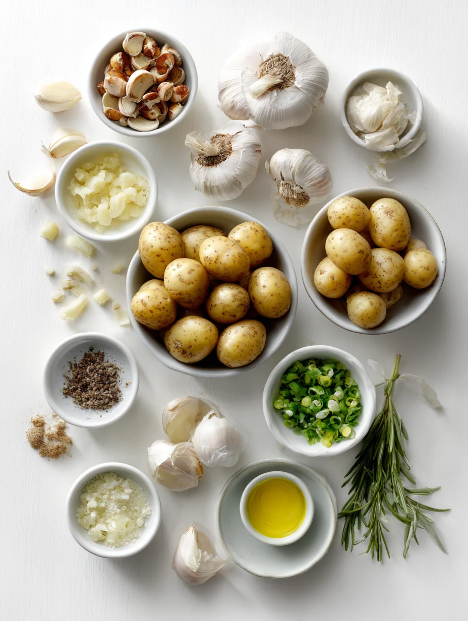 Ingredients for Crunch of Garlic-Infused Baby Potatoes: A Flavorful Delight