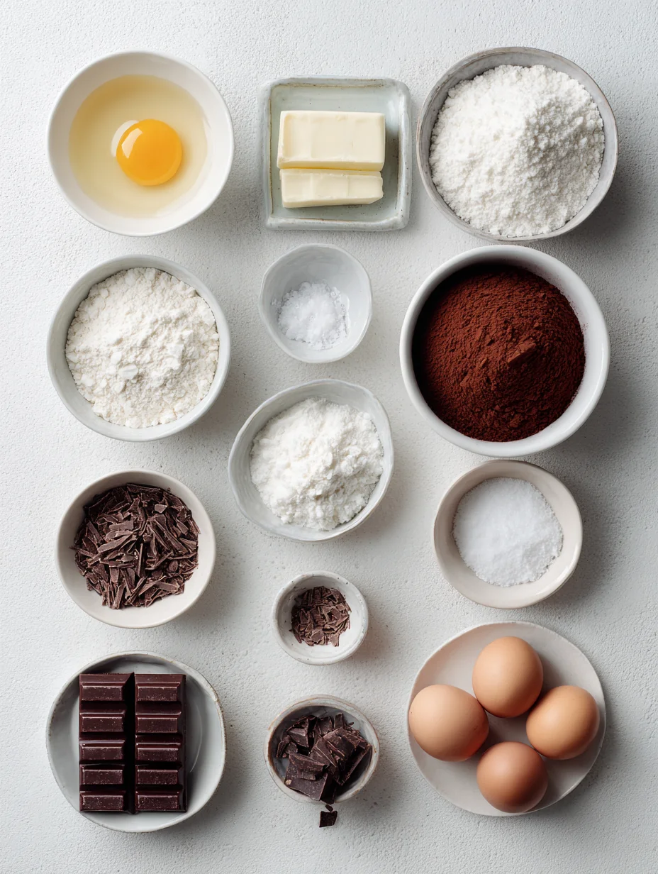 Ingredients for Welcome to the delectable world of buttery chocolate shortbr