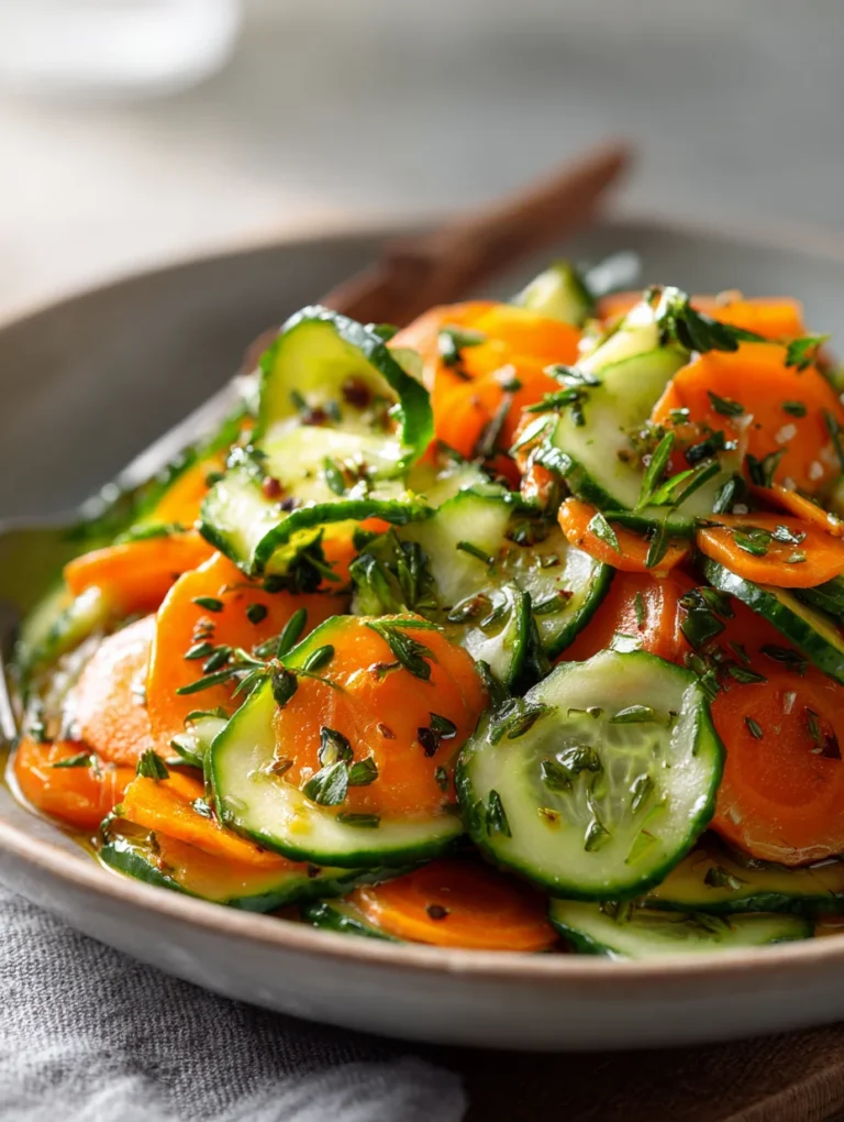 This crunchy cucumber carrot salad with fresh herbs is a simple lunch recipe made with everyday ingredients. Perfect for busy days and family meals.