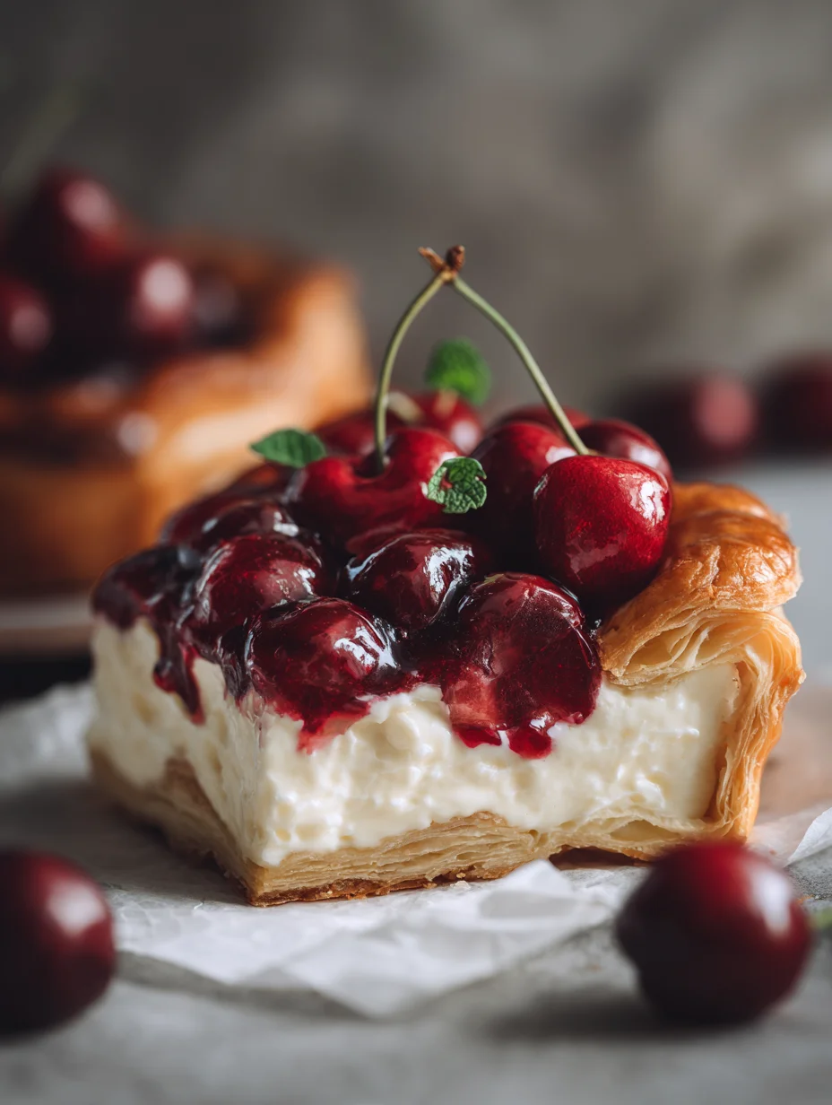 Cherry Cheesecake Crescent