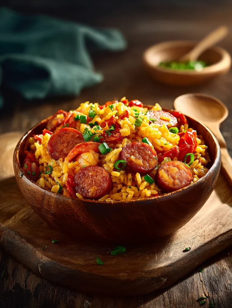 This a warm bowl of jambalaya is a simple dinner recipe made with everyday ingredients. Perfect for busy days and family meals.