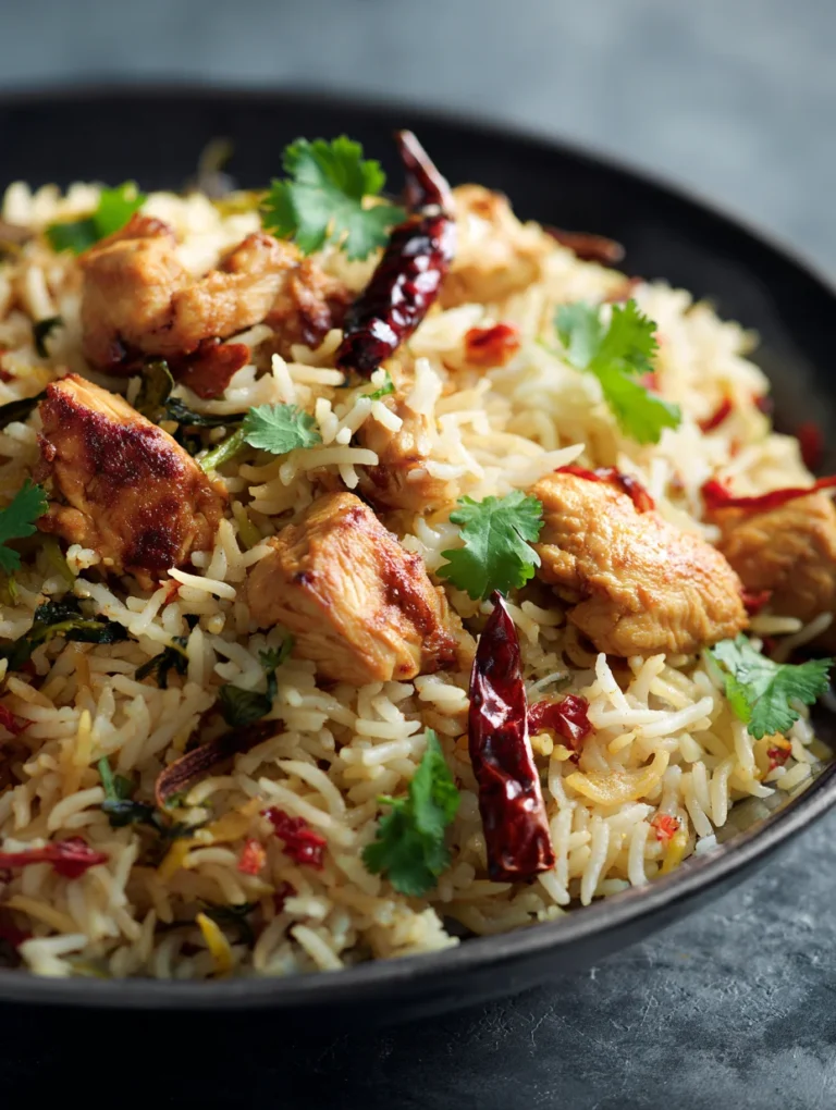 This aromatic chicken and spiced rice delight is a simple dinner recipe made with everyday ingredients. Perfect for busy days and family meals.