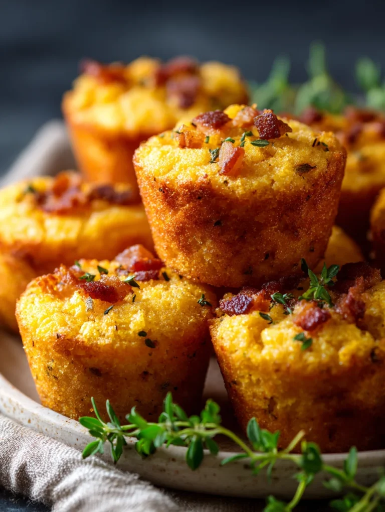 This cheddar bacon cornbread bites: a flavorful fusion of comfort food is a simple appetizers recipe made with everyday ingredients. Perfect for busy days and family meals.