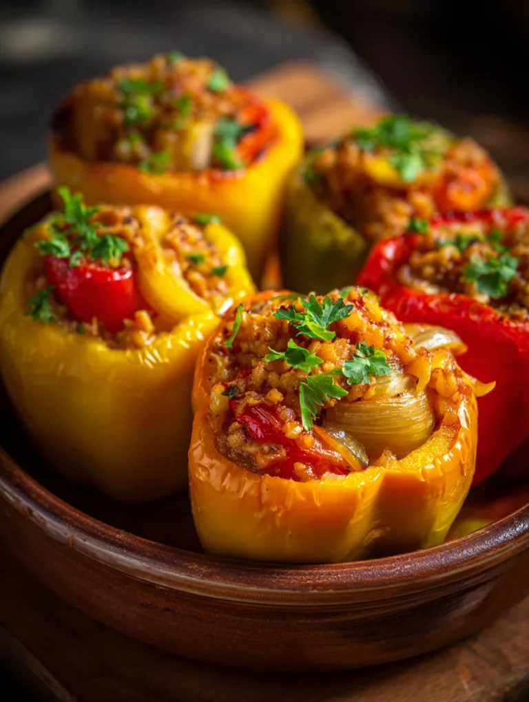 This stuffed bell peppers with veggies - easy healthy dinner recipe is a simple dinner recipe made with everyday ingredients. Perfect for busy days and family meals.