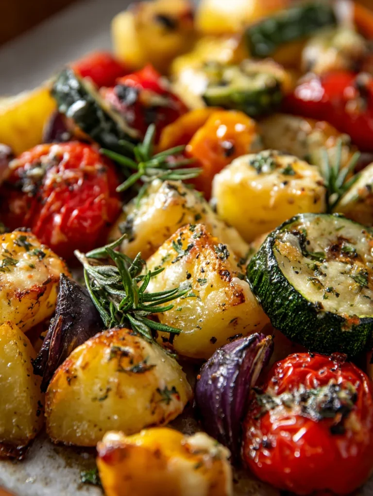 This cheesy roasted vegetables - easy oven baked veggie side dish is a simple dinner recipe made with everyday ingredients. Perfect for busy days and family meals.