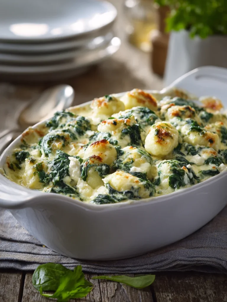 This fresh spinach & feta gnocchi bake - easy healthy dinner is a simple dinner recipe made with everyday ingredients. Perfect for busy days and family meals.