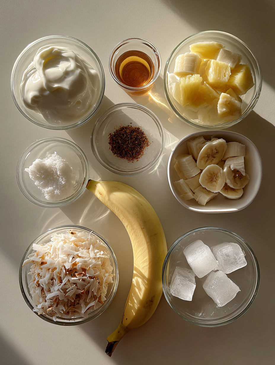 Ingredients for Coconut Smoothie Recipe Transport Your Taste Buds to a Tropi