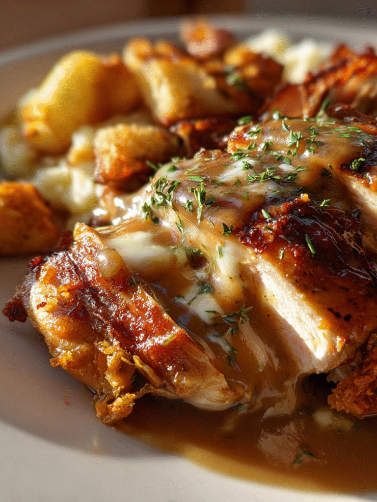 Herb Ranch Chicken with Creamy Gravy