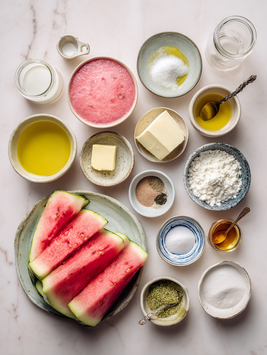 Ingredients for Refreshing Watermelon Smoothie Recipe to Beat the Summer Hea