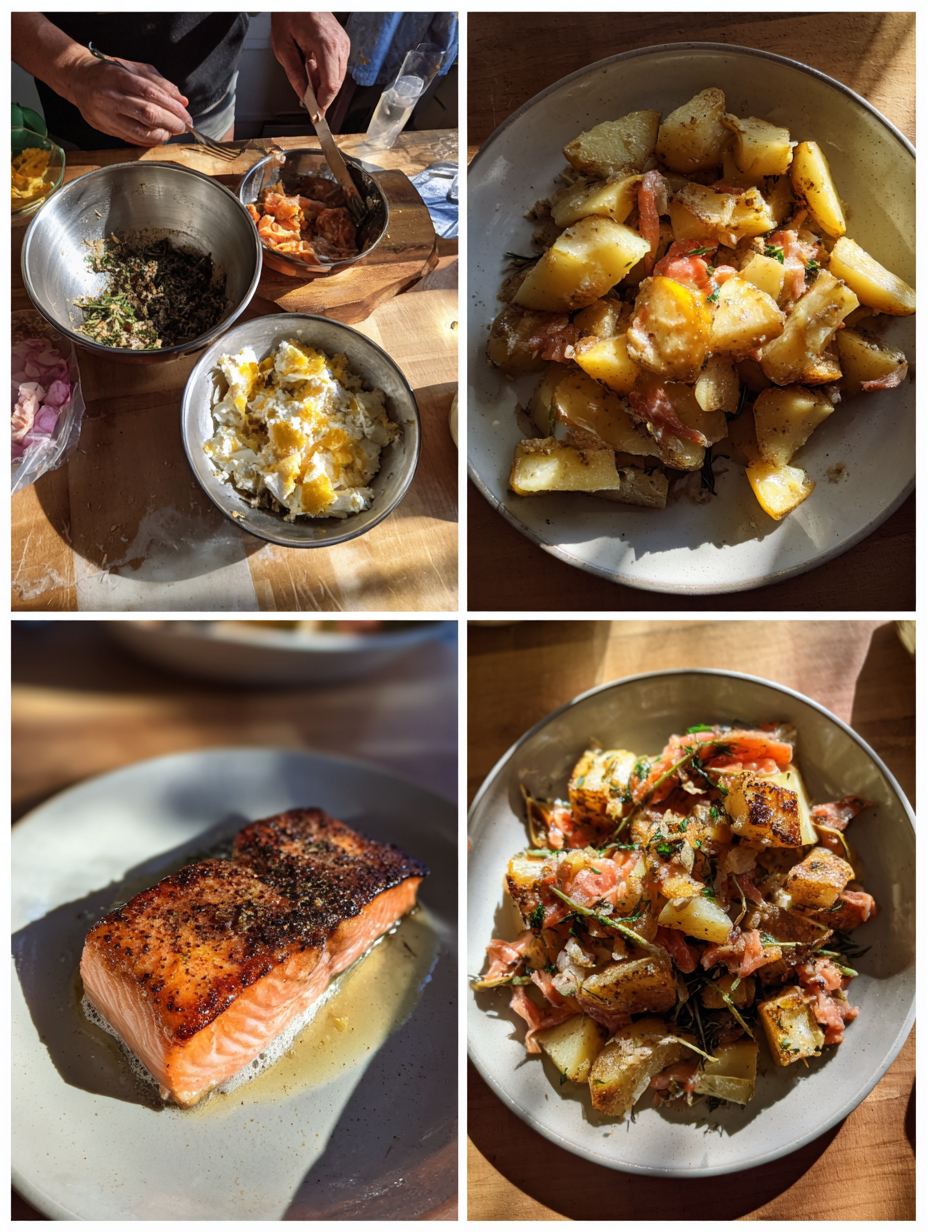Steps for Flaky Lemon Pepper Salmon Fillet