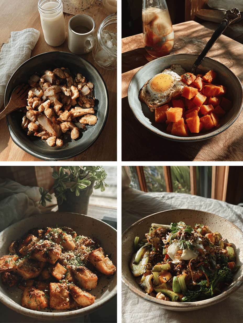 Steps for Fitness Meal Prep Chicken  Sweet Potato