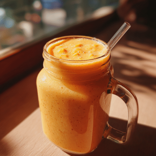 Peach Mango Smoothie Recipe Tropical Drink