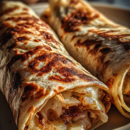 Crispy Onion Chip Wrap Recipe Air Fryer Lunch