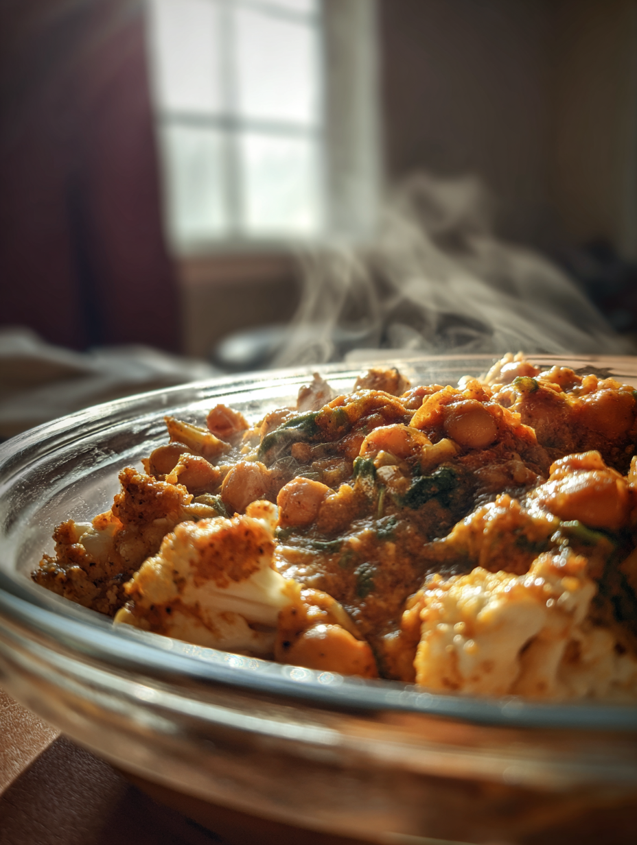 Healthy Chickpea  Spinach Curry