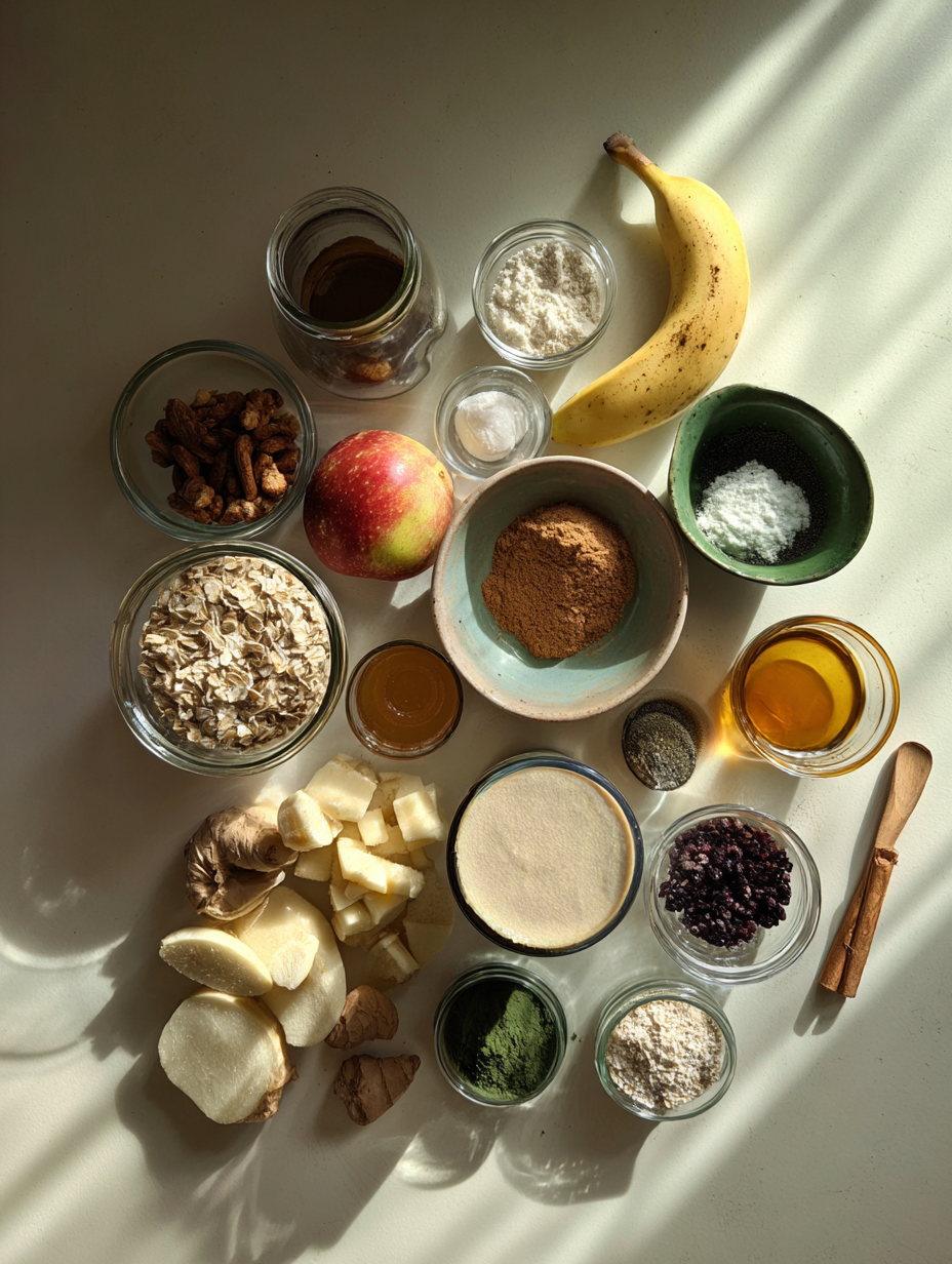 Ingredients for Refreshing Apple Smoothie Recipe Energize Your Day with Fres