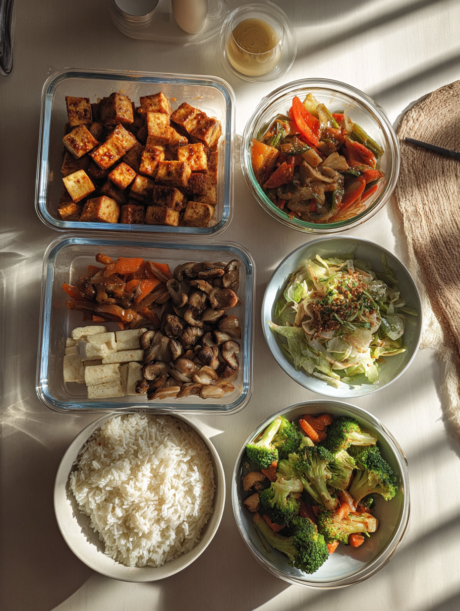 Ingredients for Balanced Meals Tofu  Veggie Stir-Fry