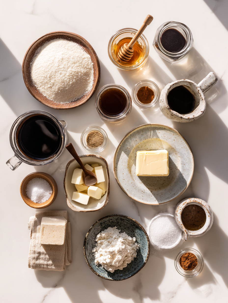 Ingredients for Honey Cinnamon Iced Coffee Recipe A Refreshing Blend of Swee