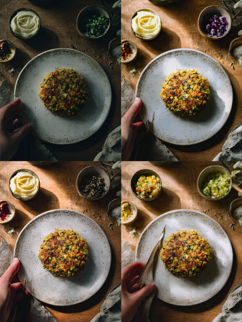 Steps for High-Protein Lentil  Veggie Patties