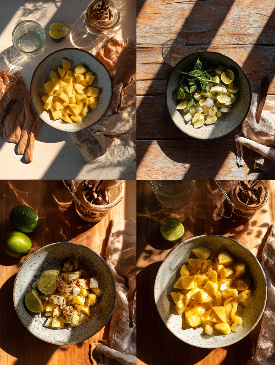 Steps for Mango Mojito Mocktail Recipe Tropical Refreshing Drink