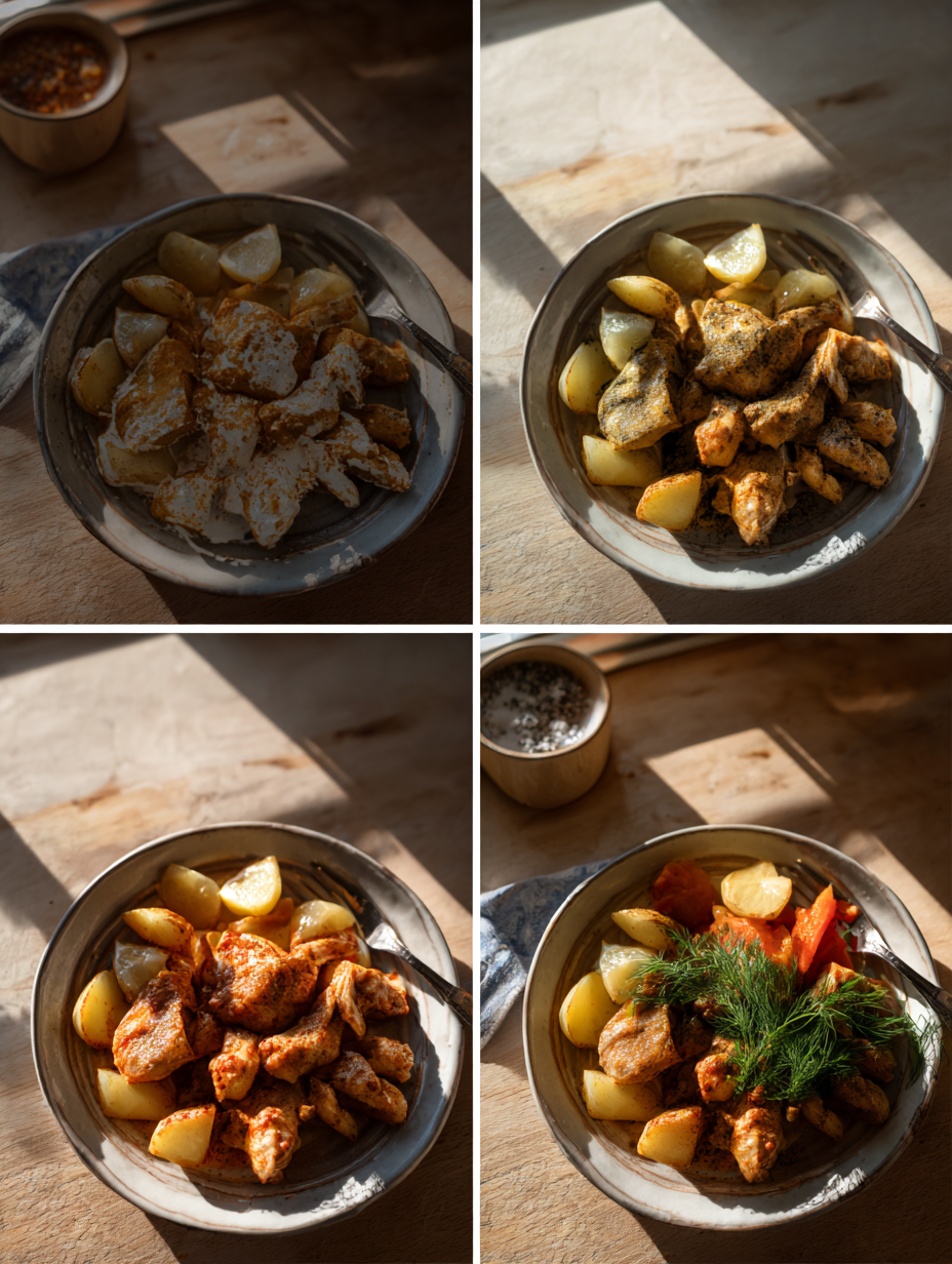 Steps for Juicy Oven-Roasted Paprika Chicken Thighs