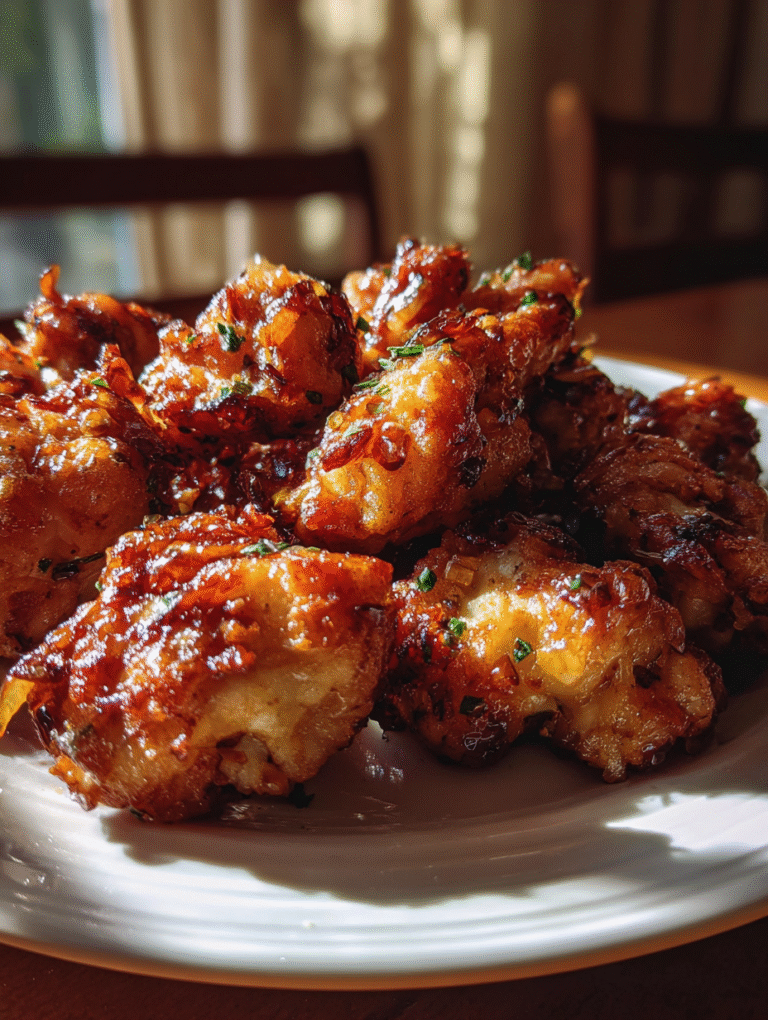 Caramelized Honey Garlic Chicken Bites