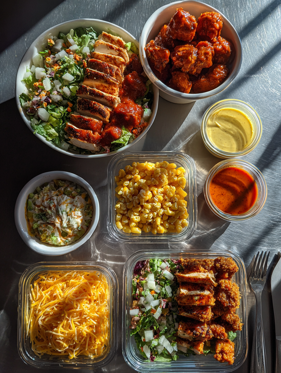 Ingredients for Buffalo Chicken Bowls  Perfect for Meal Prep