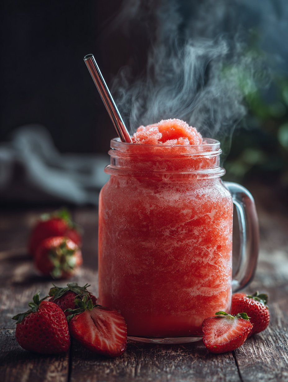 Strawberry Slushie Recipe A Refreshing Frozen Delight for Su