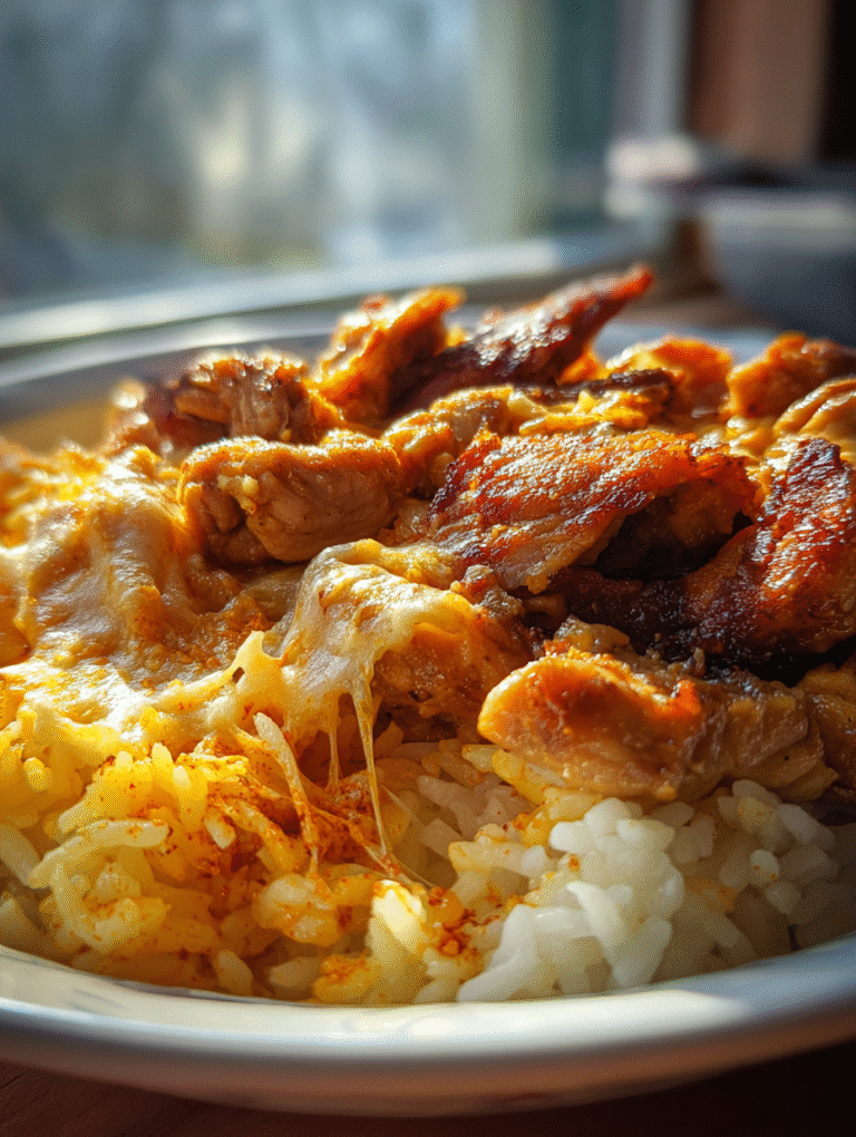 Spicy Halal Chicken Rice Bowls