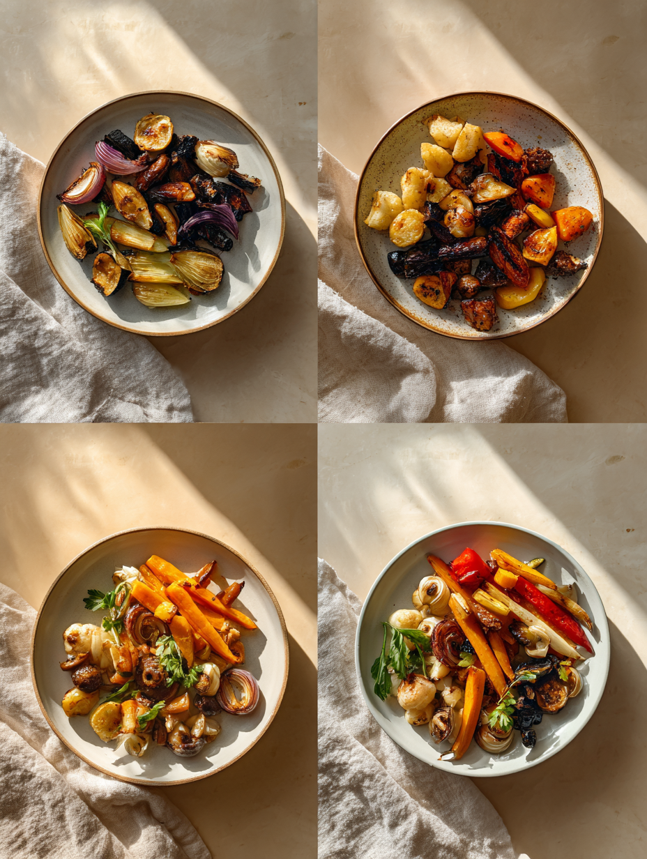 Steps for Caramelized Honey-Glazed Roasted Vegetables
