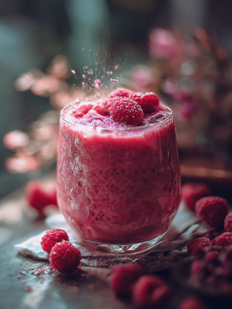 Raspberry Smoothie Recipe A Burst of Freshness in Every Sip