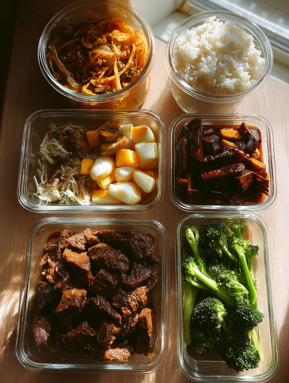 Ingredients for Halal Beef  Broccoli Meal Prep