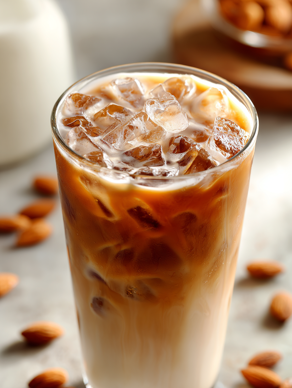 Almond Milk Iced Latte Recipe A Dairy-Free Delight for Coffe