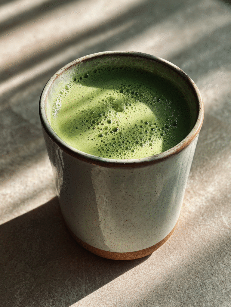 Mango Matcha Drink Recipe Tropical Green Tea