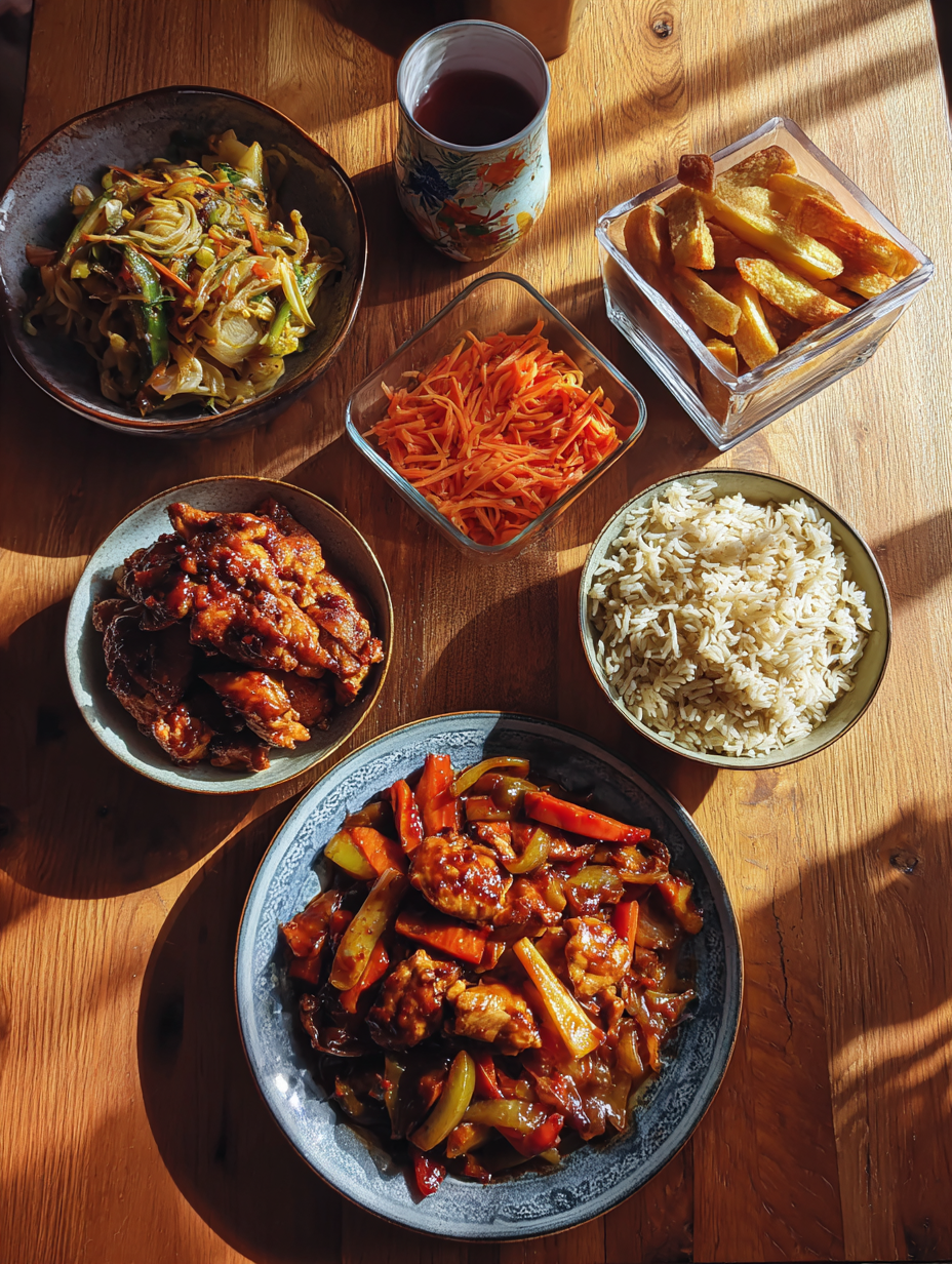 Ingredients for Mediterranean Chicken Stir-Fry  Quick 20-Minute Meal