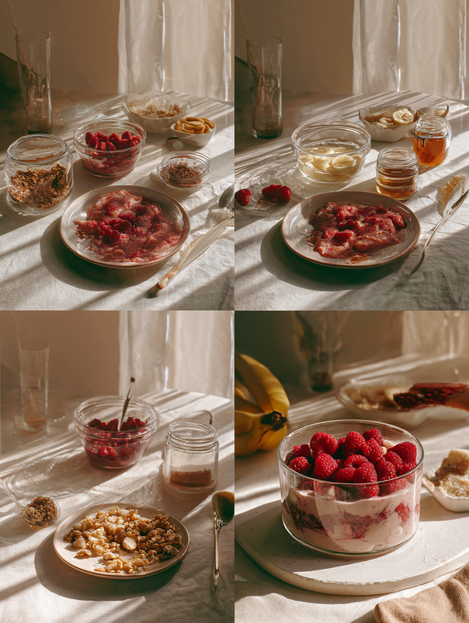 Step by step instructions for Raspberry Banana Smoothie A Burst of Flavor and Nutrition