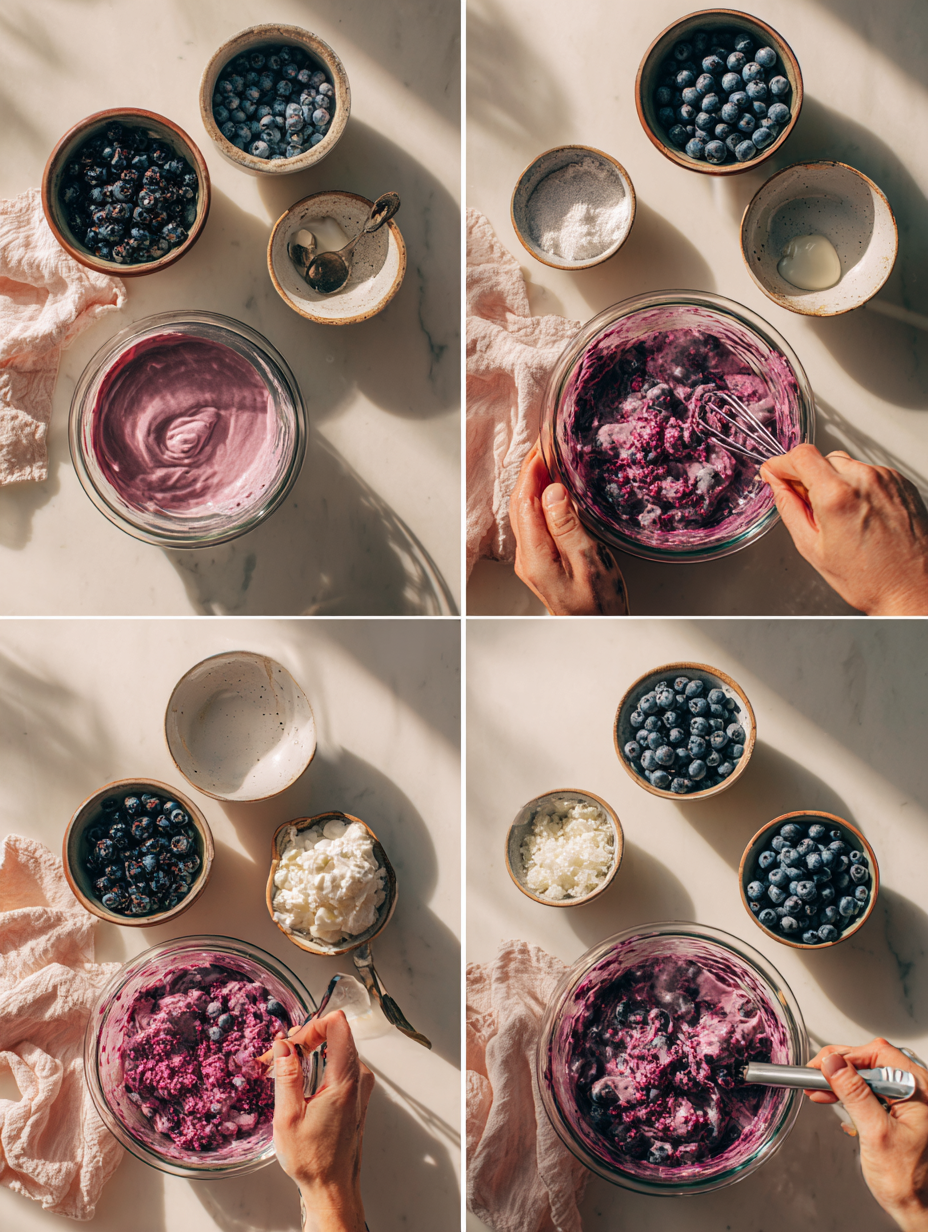 Step by step instructions for Blueberry Bliss Smoothie A Refreshing Burst of Flavor