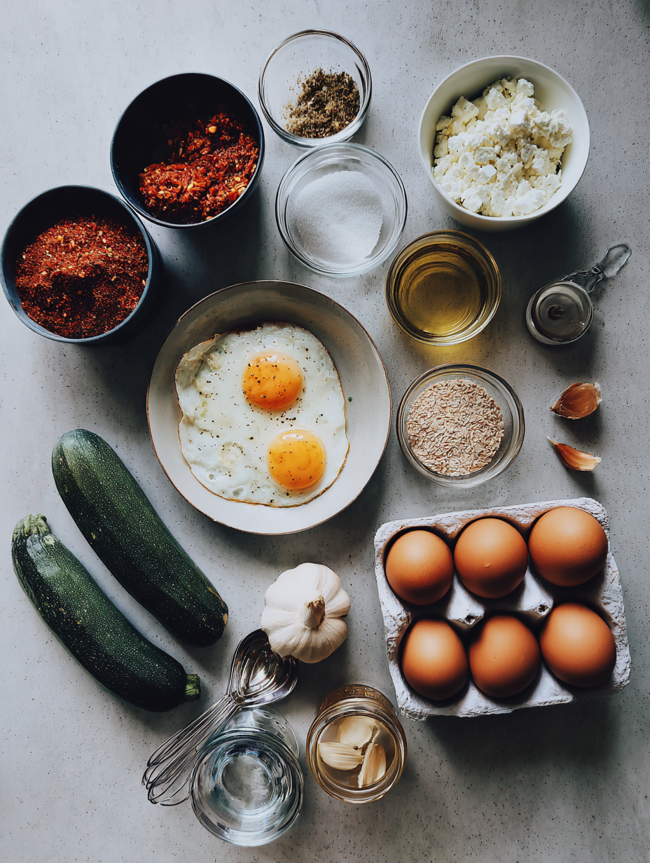 Ingredients for Air Fryer Crispy Egg Recipe Quick 5 Minute Breakfast
