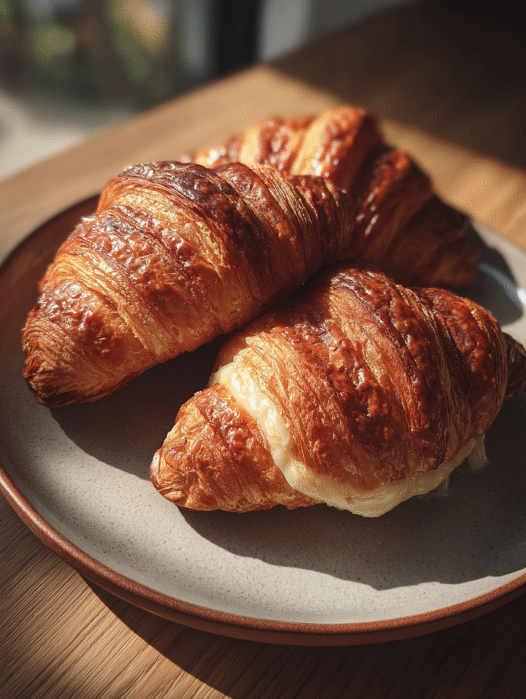Pistachio Cream Croissant Recipe Viral French Pastry